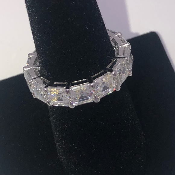 10ct Asscher Eternity Band - Picture 6 of 11